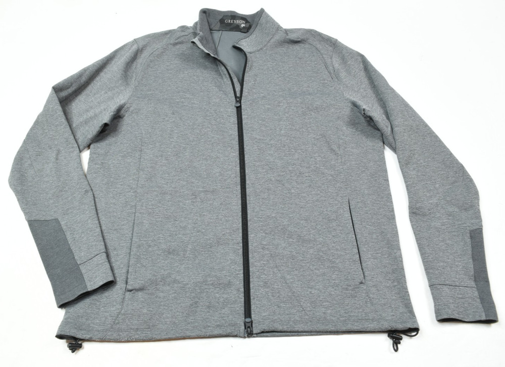 Greyson Sequoia Full-Zip Jacket Mens XL Gray Long Sleeve Stretch Classic Golf